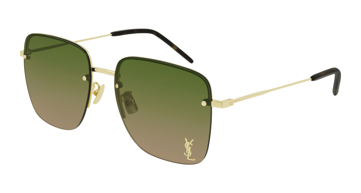 Saint Laurent SL 312 M Sunglasses - Gold / Green (003)
