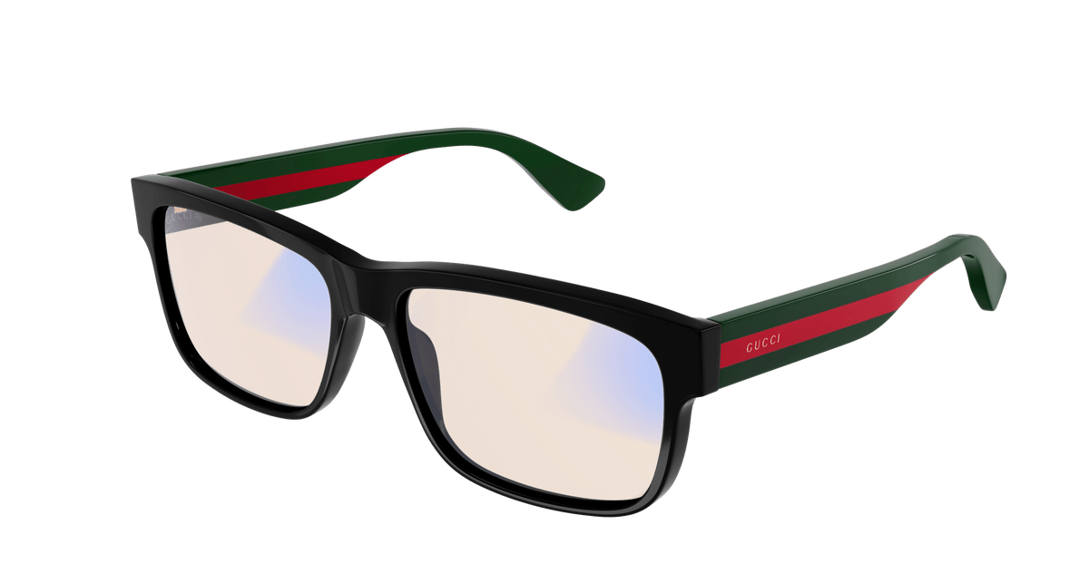 Gucci GG0340S Sunglasses - Black / Yellow (011)