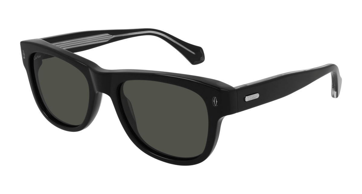 Cartier CT0277S Sunglasses - Black / Grey (001)
