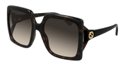 Gucci GG0876S Sunglasses - Havana / Brown (002)