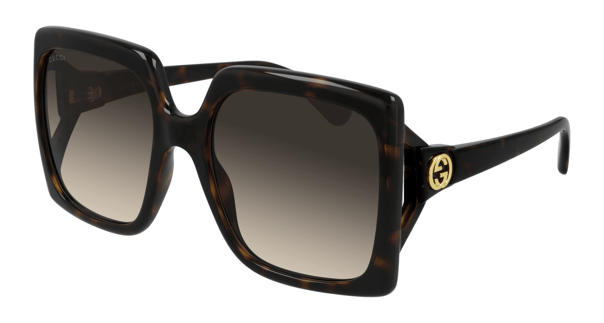 Gucci GG0876S Sunglasses - Havana / Brown (002)