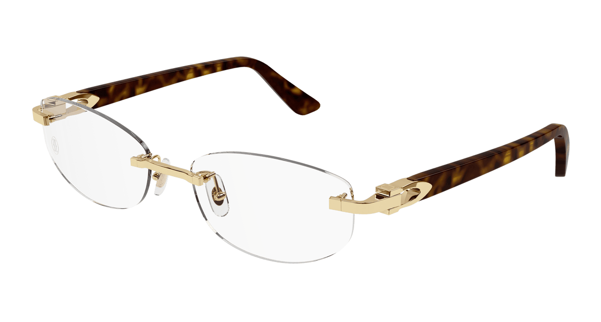 Cartier CT0318O Eyeglasses - Gold / Transparent (002)
