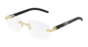 Cartier CT0286O Eyeglasses - Gold / Transparent (001)