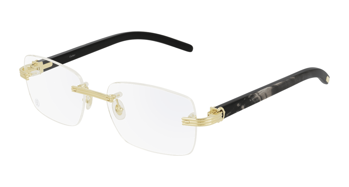 Cartier CT0286O Eyeglasses - Gold / Transparent (001)
