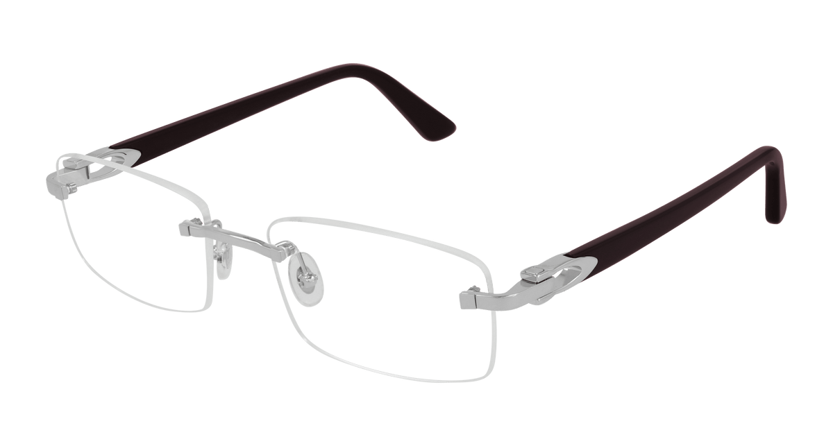 Cartier CT0287O Eyeglasses - Silver / Transparent (003)
