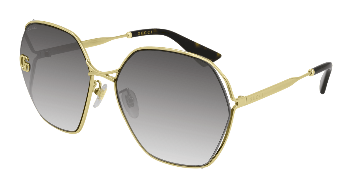 Gucci GG0818SA Sunglasses - Gold / Grey (005)