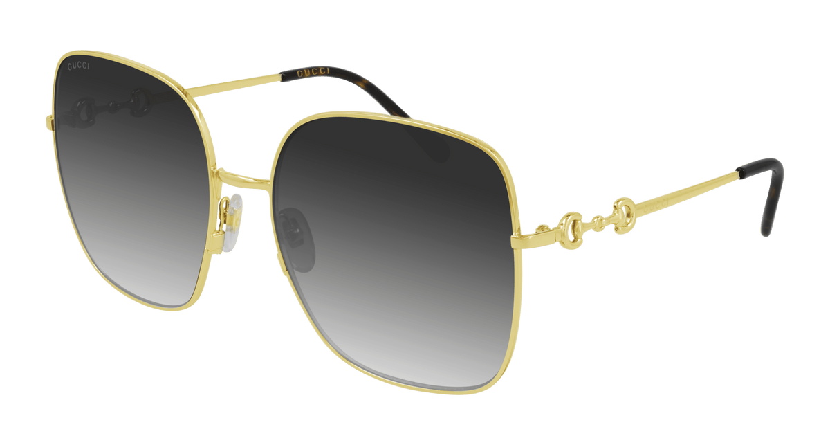 Gucci GG0879S Sunglasses - Gold / Grey (001)