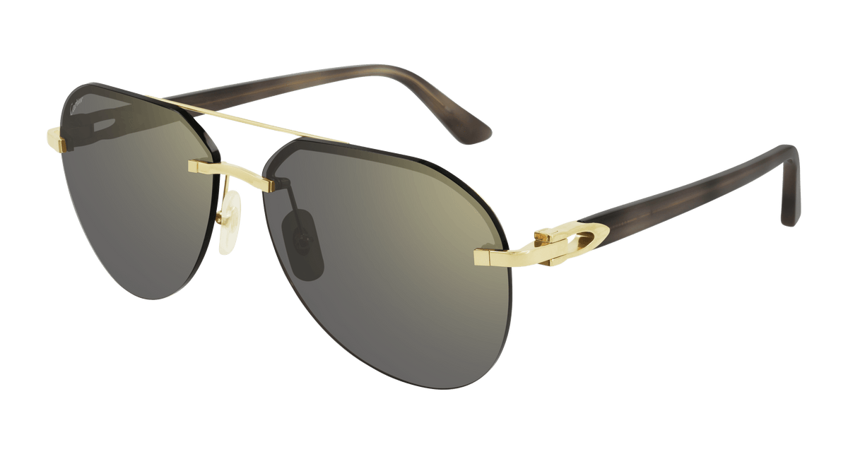 Cartier CT0275S Sunglasses - Gold / Grey (003)