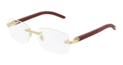 Cartier CT0286O Eyeglasses - Gold / Transparent (004)