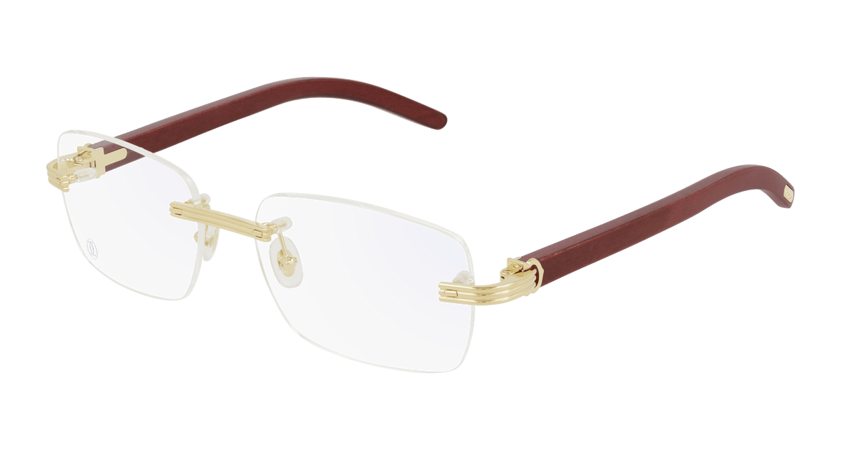Cartier CT0286O Eyeglasses - Gold / Transparent (004)