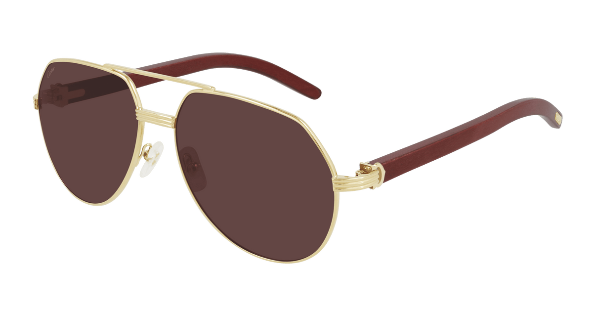Cartier CT0272S Sunglasses - Gold / Violet (004)