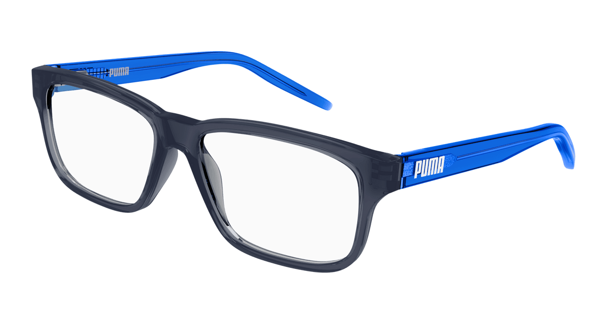 Puma PJ0046O Eyeglasses - Blue / Transparent (005)