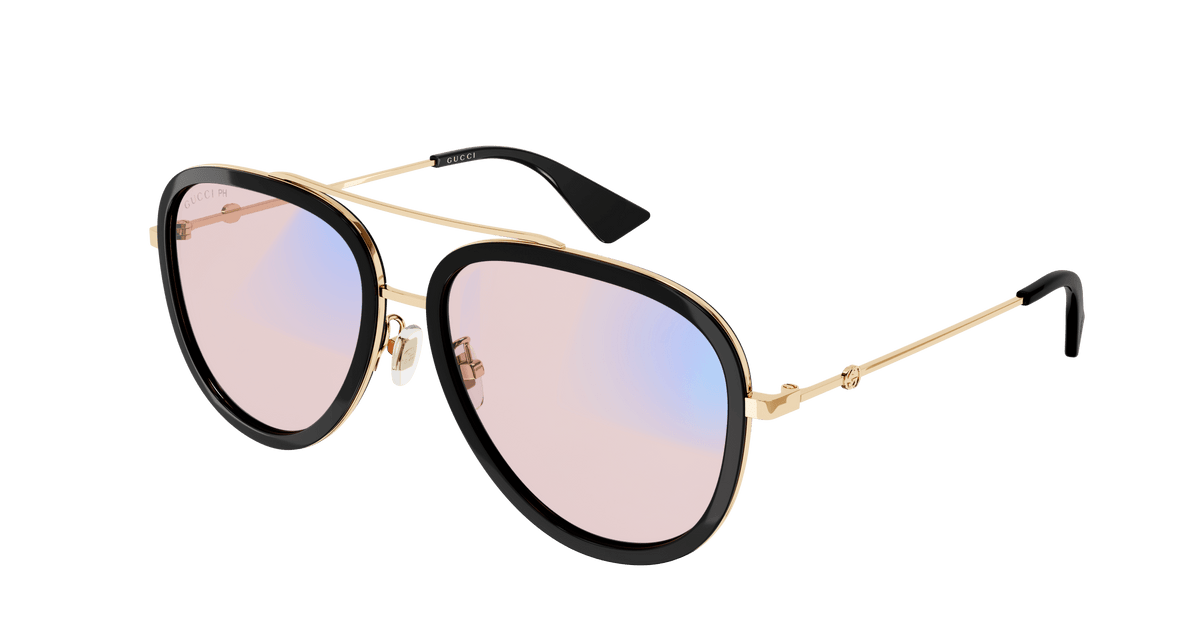 Gucci GG0062S Sunglasses - Gold / Pink (019)