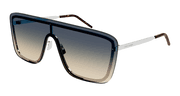 Saint Laurent SL 364 MASK Sunglasses - Silver / Green (009)