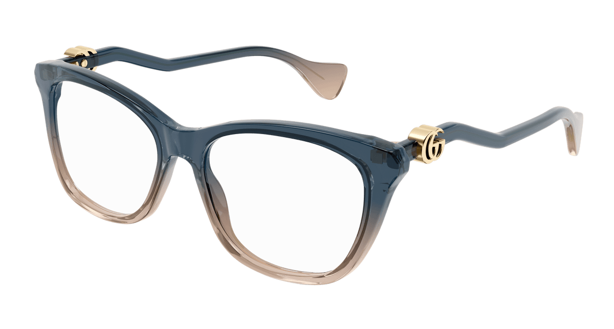 Gucci GG1012O Eyeglasses - Blue / Transparent (002)
