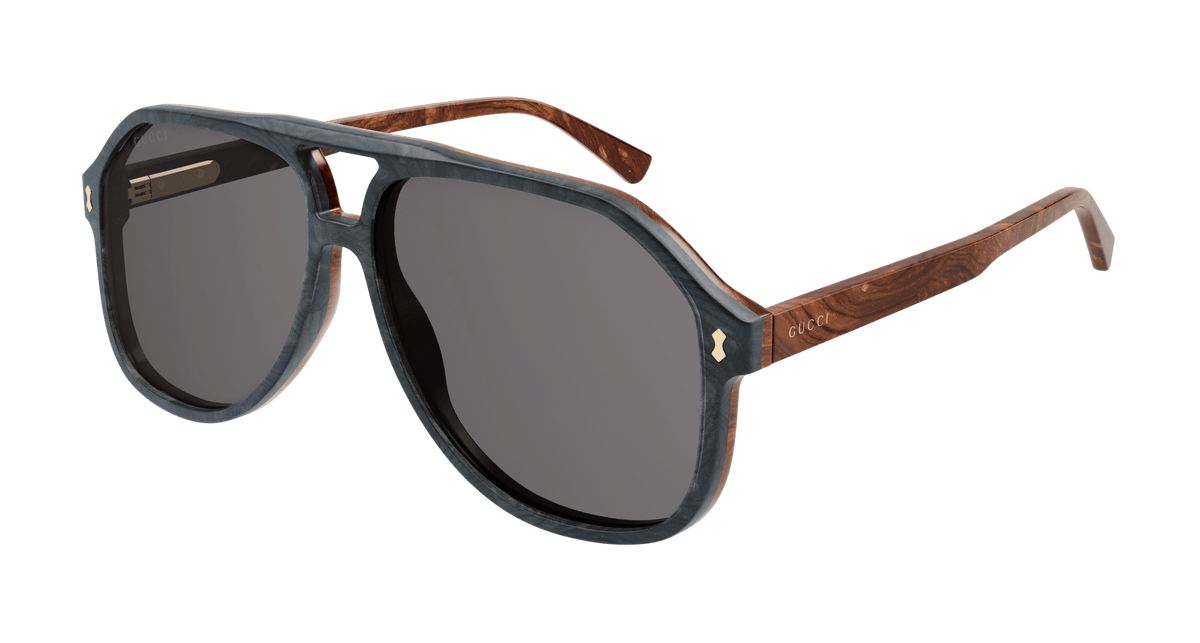Gucci GG1042S Sunglasses - Blue / Grey (003)