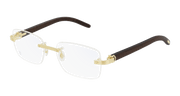 Cartier CT0286O Eyeglasses - Gold / Transparent (002)