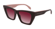 Alexander McQueen AM0299S Sunglasses - Burgundy / Red (004)