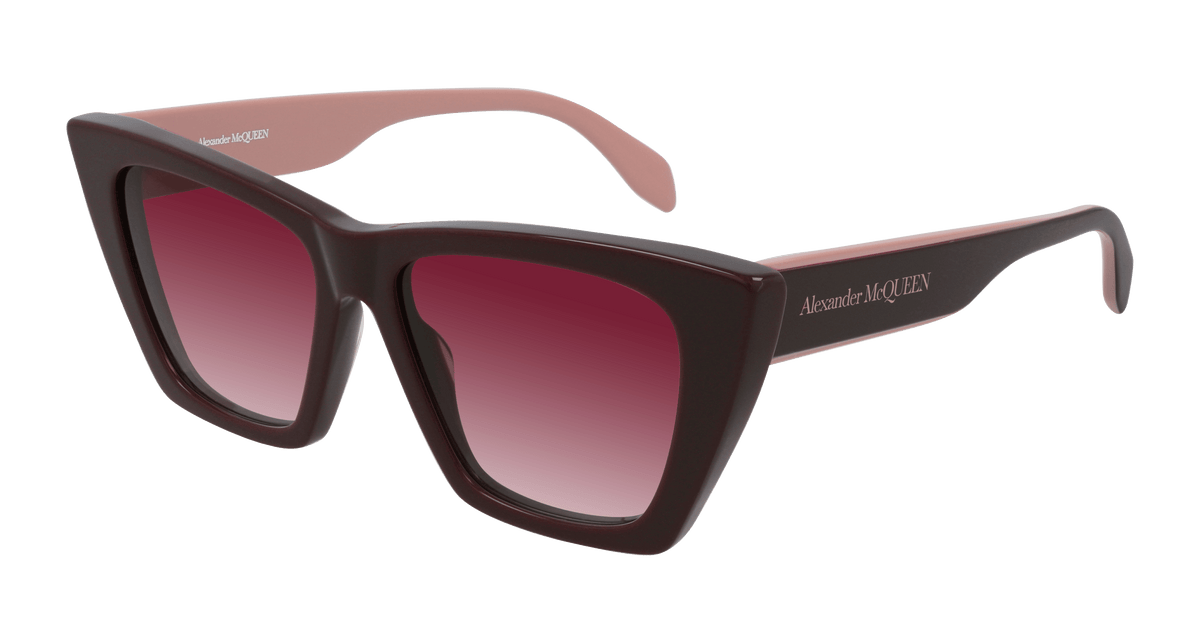 Alexander McQueen AM0299S Sunglasses - Burgundy / Red (004)