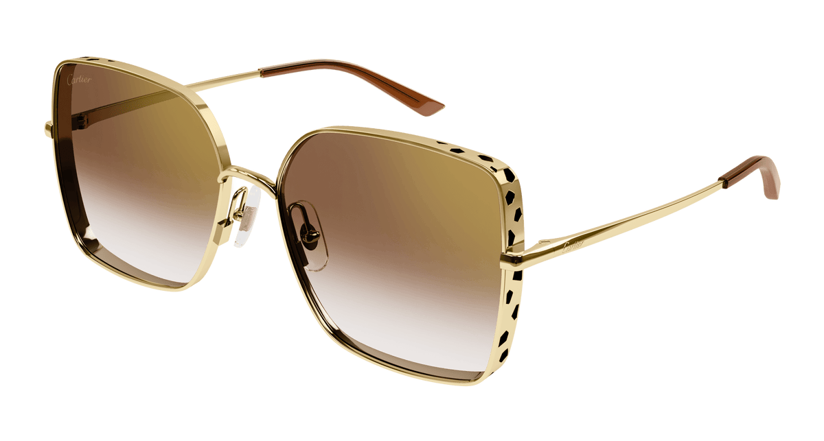 Cartier CT0299S Sunglasses - Gold / Brown (002)