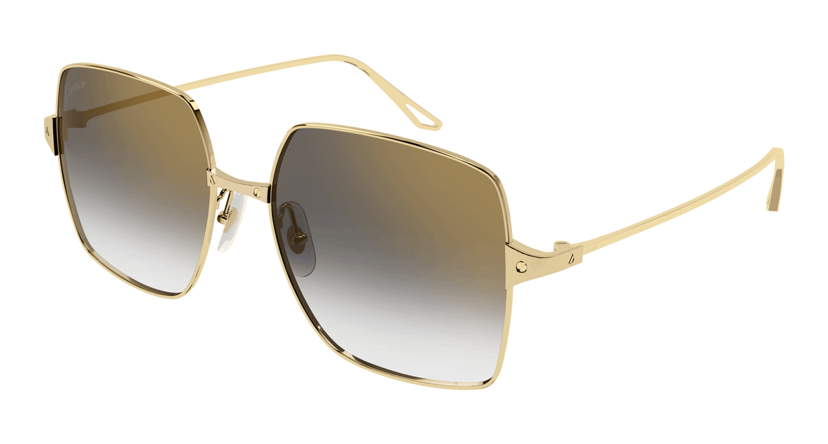 Cartier CT0297S Sunglasses - Gold / Grey (001)