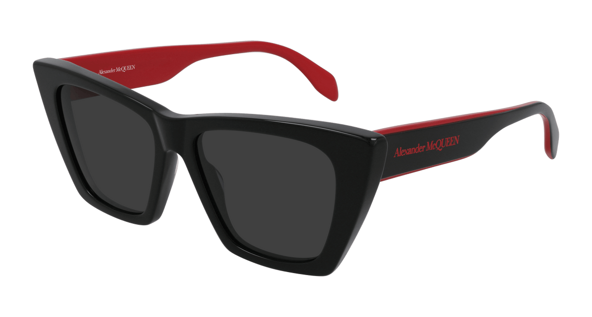 Alexander McQueen AM0299S Sunglasses - Black / Grey (003)
