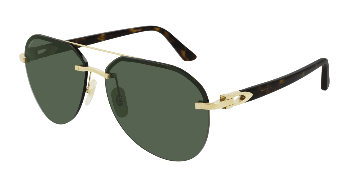 Cartier CT0275S Sunglasses - Gold / Green (002)