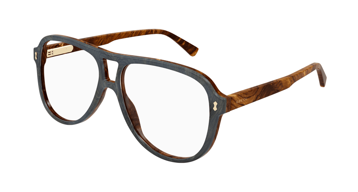 Gucci GG1044O Eyeglasses - Blue / Transparent (003)