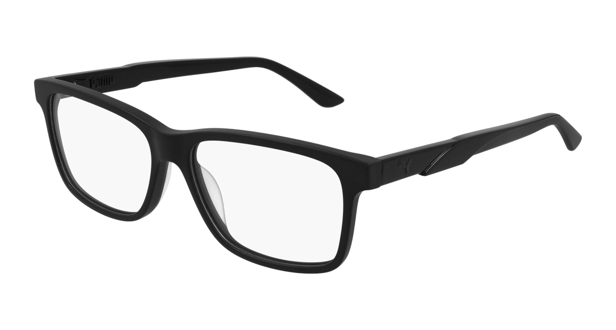Puma PU0341O Eyeglasses - Black / Transparent (001)