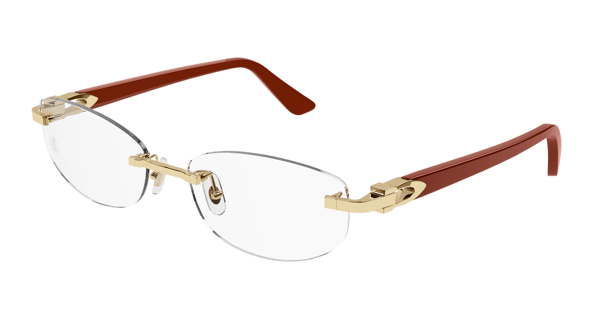 Cartier CT0318O Eyeglasses - Gold / Transparent (003)