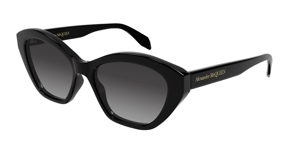 Alexander McQueen AM0355S Sunglasses - Black / Grey (001)