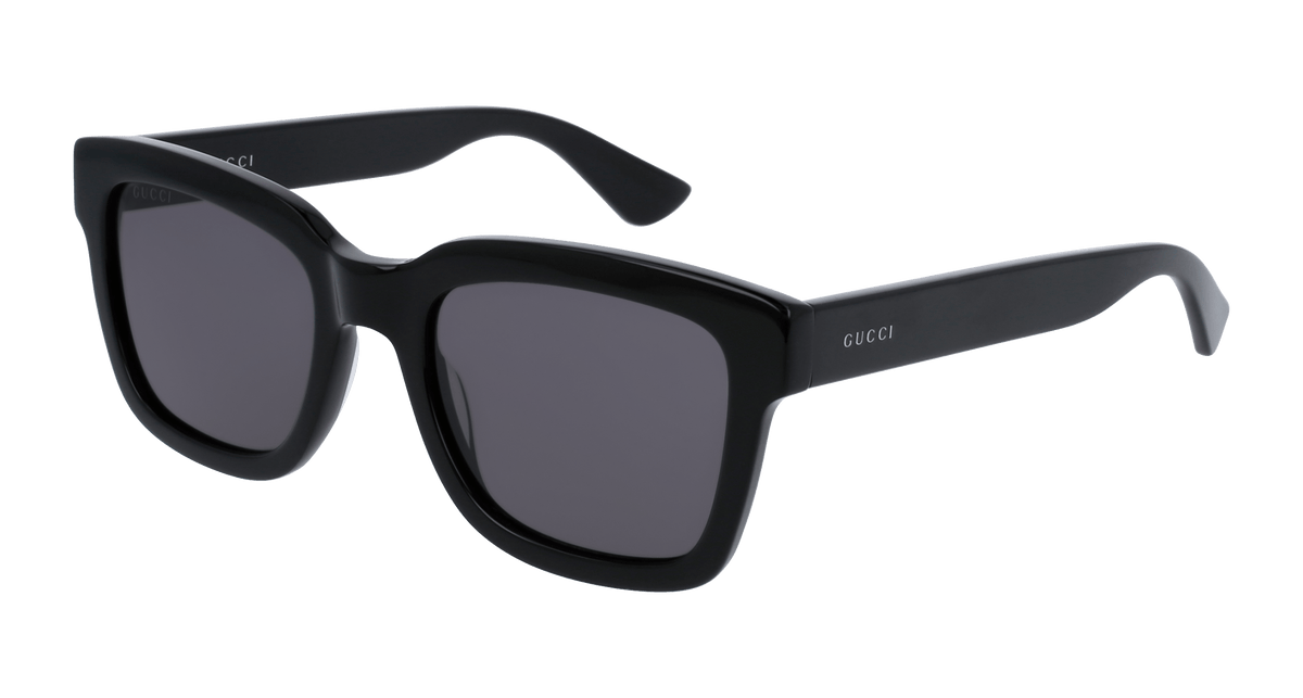Gucci GG0001SN Sunglasses - Black / Smoke (001)