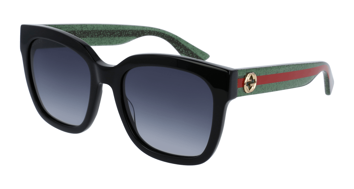 Gucci GG0034SN Sunglasses - Black / Grey (002)