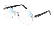 Cartier CT0227S Sunglasses - Silver / Transparent (006)