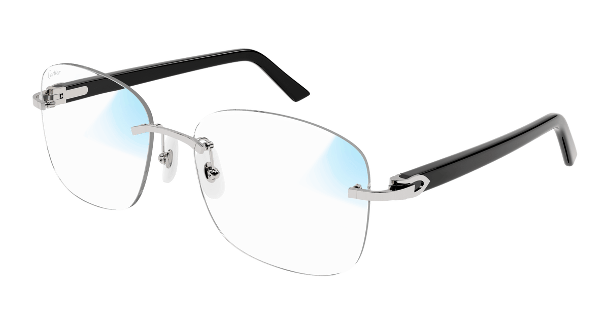 Cartier CT0227S Sunglasses - Silver / Transparent (006)