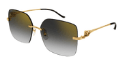 Cartier CT0359S Sunglasses - Gold / Grey (001)