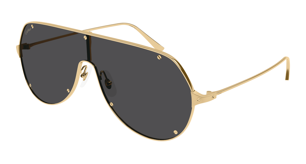 Cartier CT0324S Sunglasses - Gold / Grey (001)