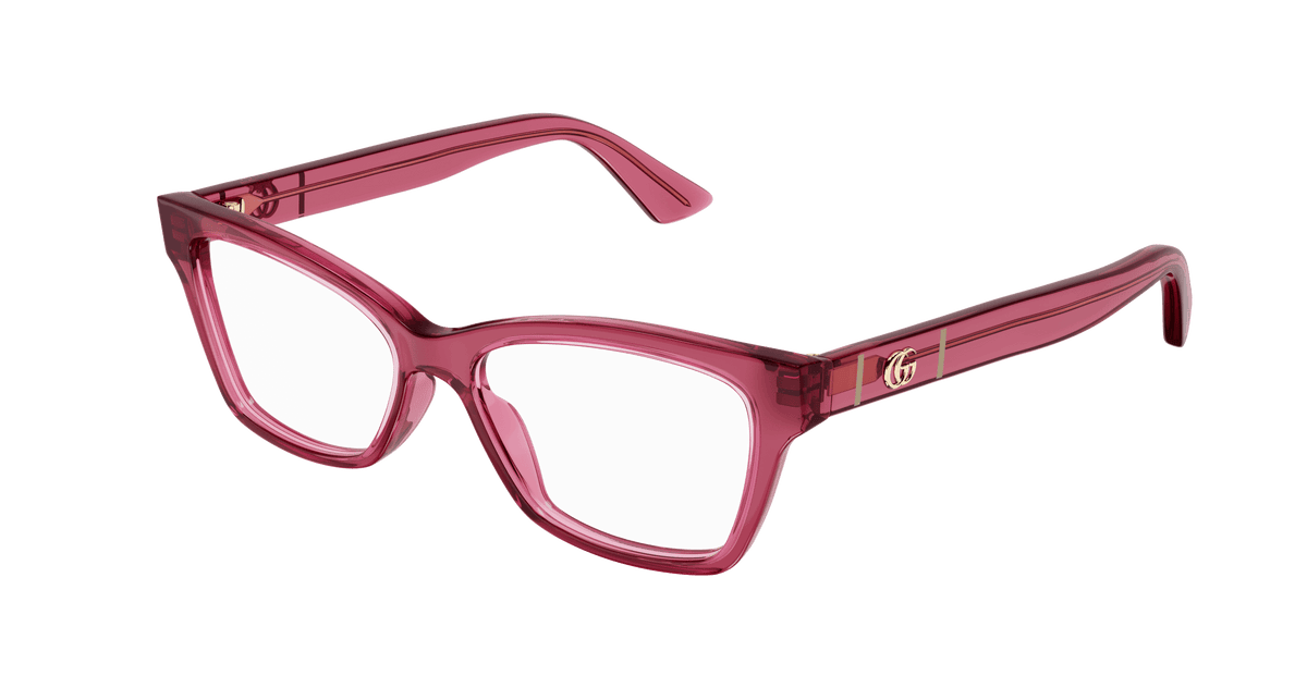 Gucci GG0634O Eyeglasses - Burgundy / Transparent (005)