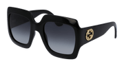 Gucci GG0053SN Sunglasses - Black / Grey (001)