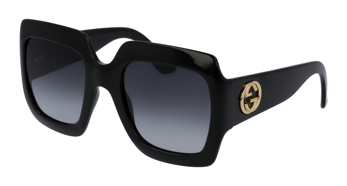 Gucci GG0053SN Sunglasses - Black / Grey (001)