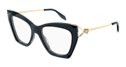Alexander McQueen AM0376O Eyeglasses - Grey / Transparent (002)