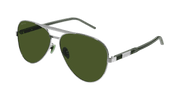 Gucci GG1163S Sunglasses - Silver / Green (002)