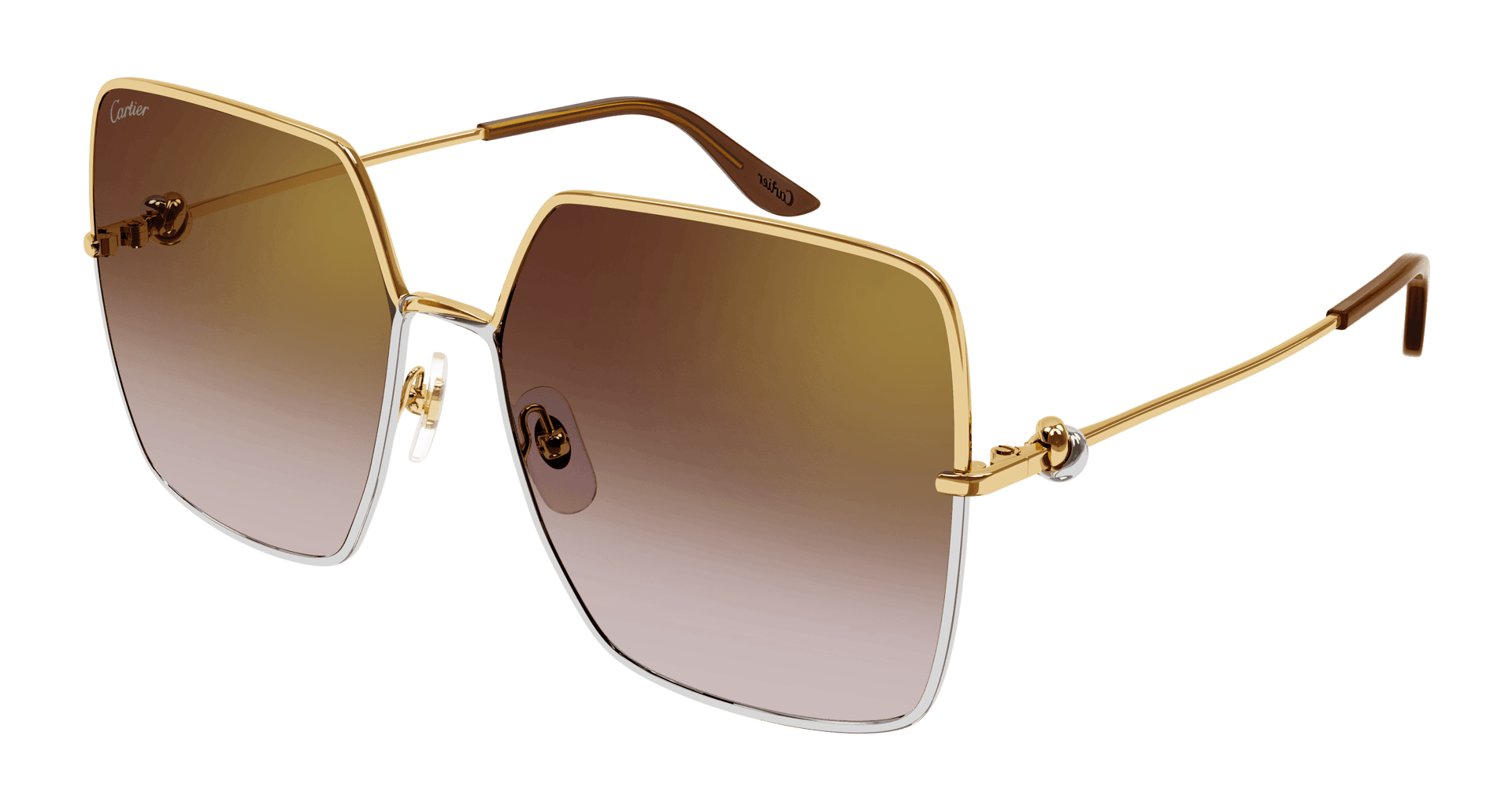 Cartier CT0361S Sunglasses - Gold / Brown (002)