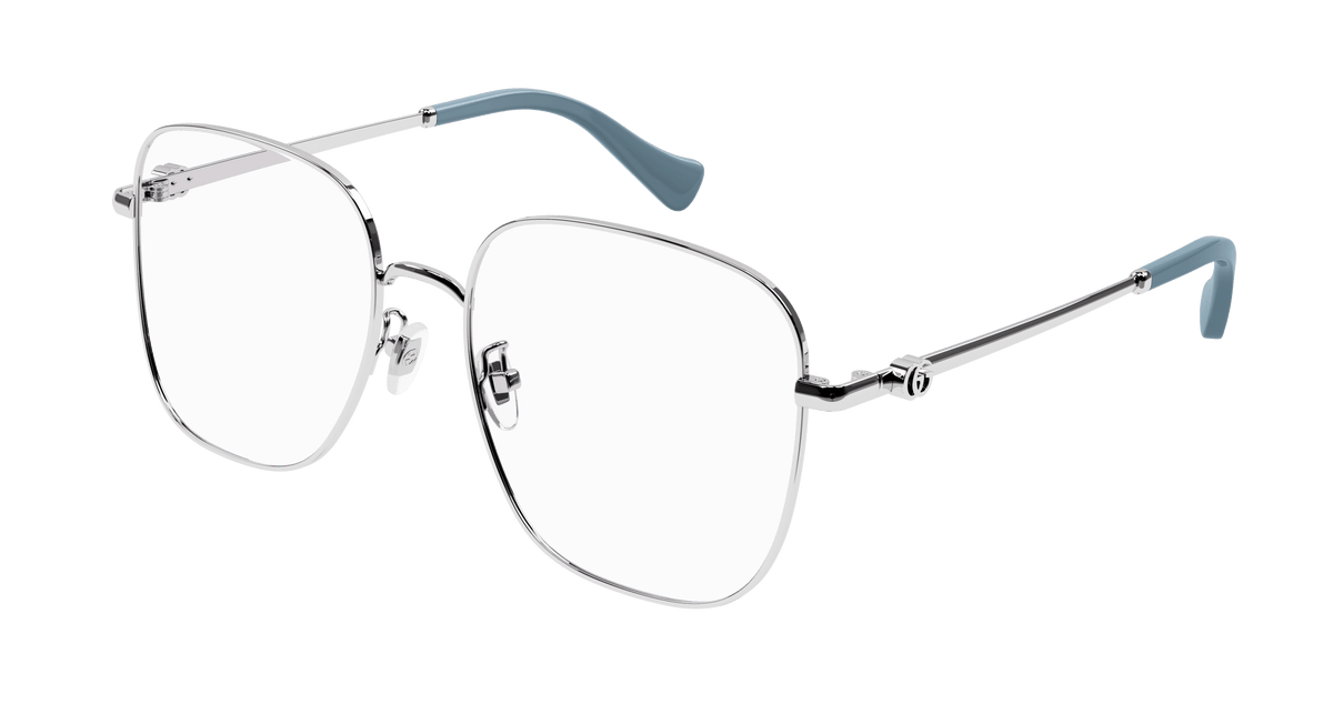 Gucci GG1144O Eyeglasses - Silver / Transparent (002)