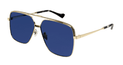 Gucci GG1099SA Sunglasses - Gold / Blue (002)