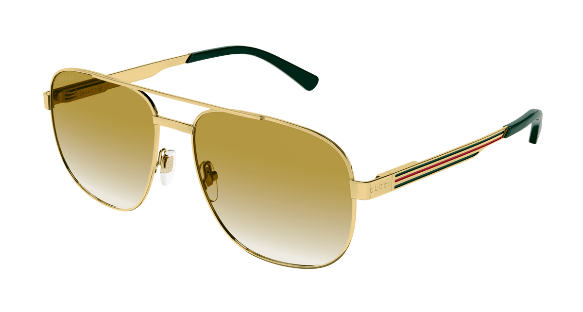 Gucci GG1223S Sunglasses - Gold / Brown (001)