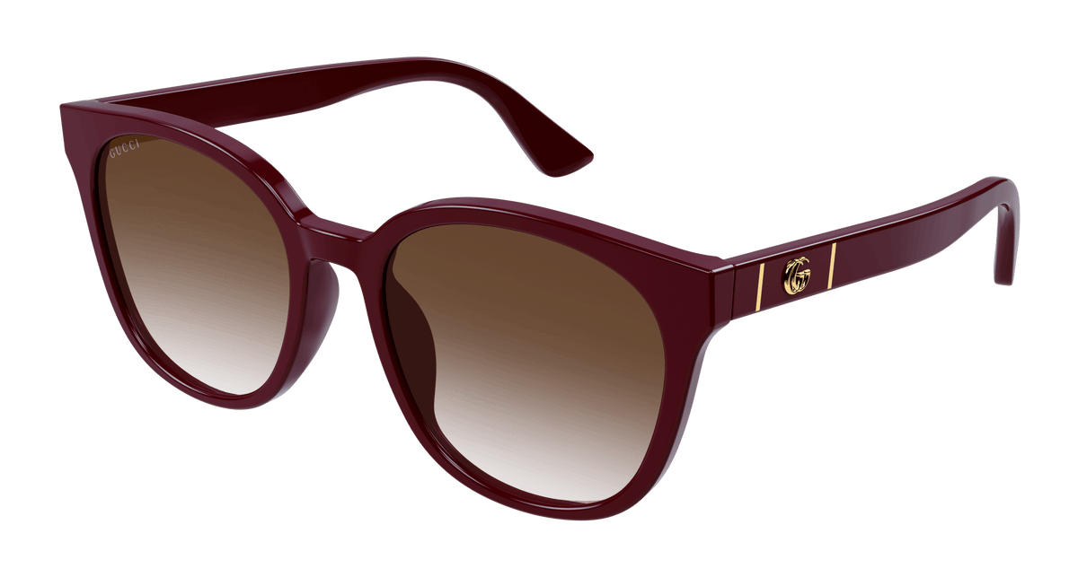Gucci GG1122SA Sunglasses - Burgundy / Brown (003)