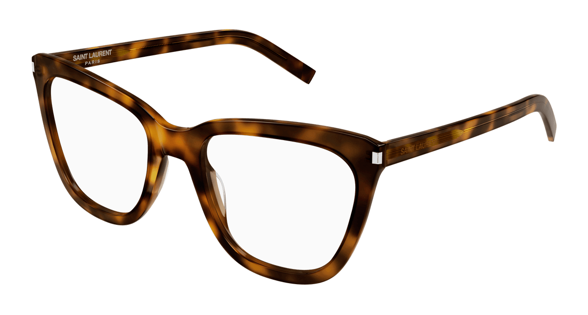 Saint Laurent SL 548 SLIM OPT Eyeglasses - Havana / Transparent (002)