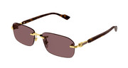 Gucci GG1221S Sunglasses - Gold / Brown (002)