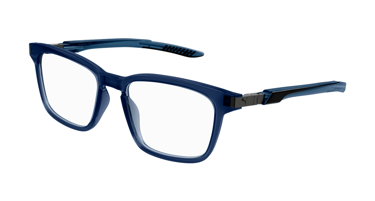 Puma PU0378O Eyeglasses - Blue / Transparent (002)